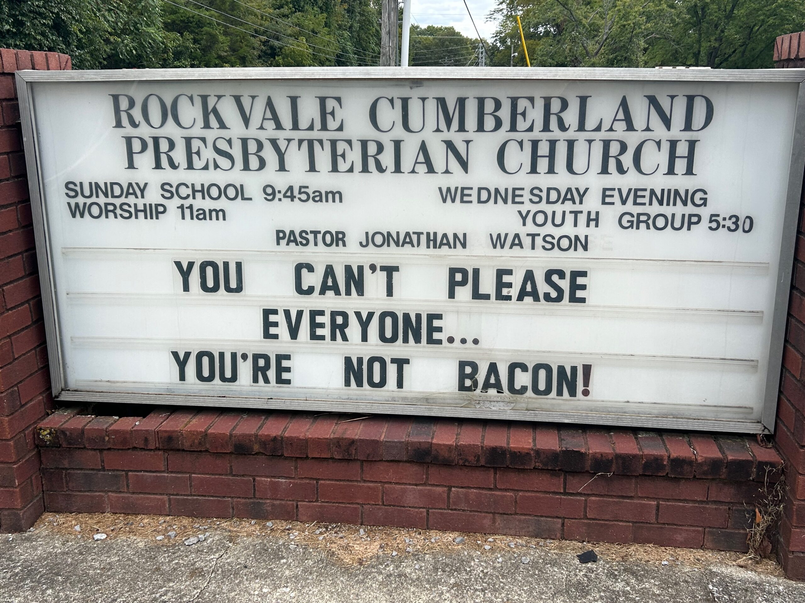 Church Sign Sermon