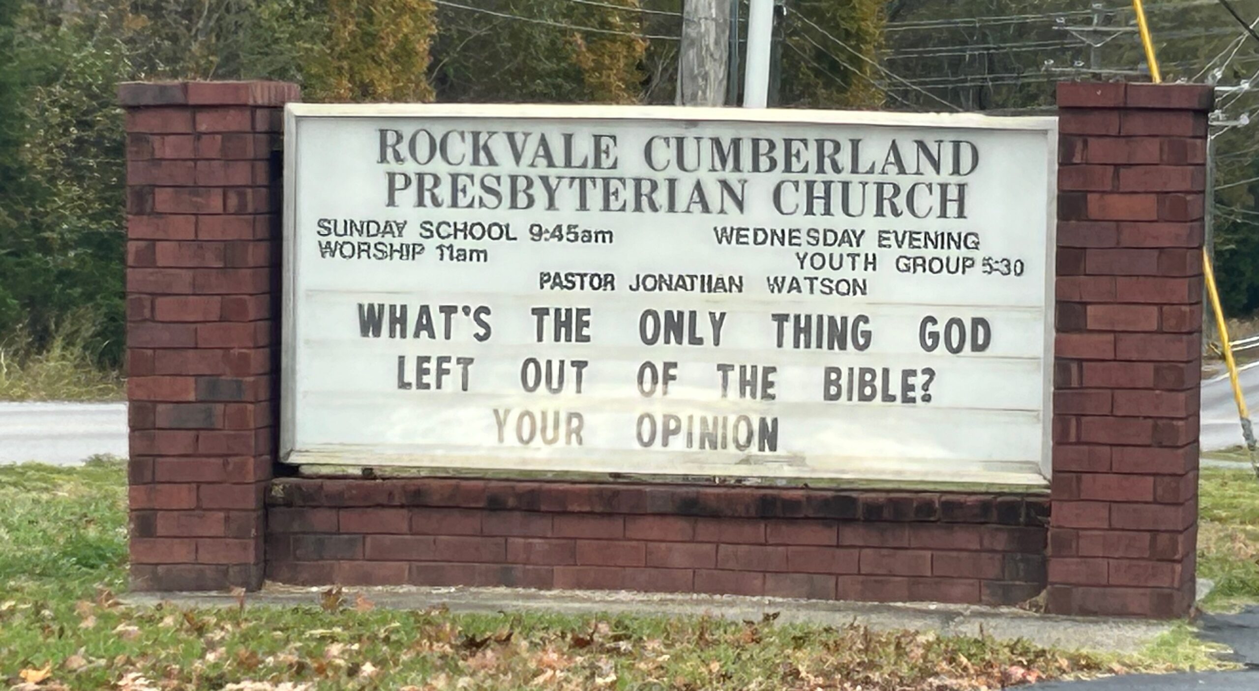 Church Sign Sermon