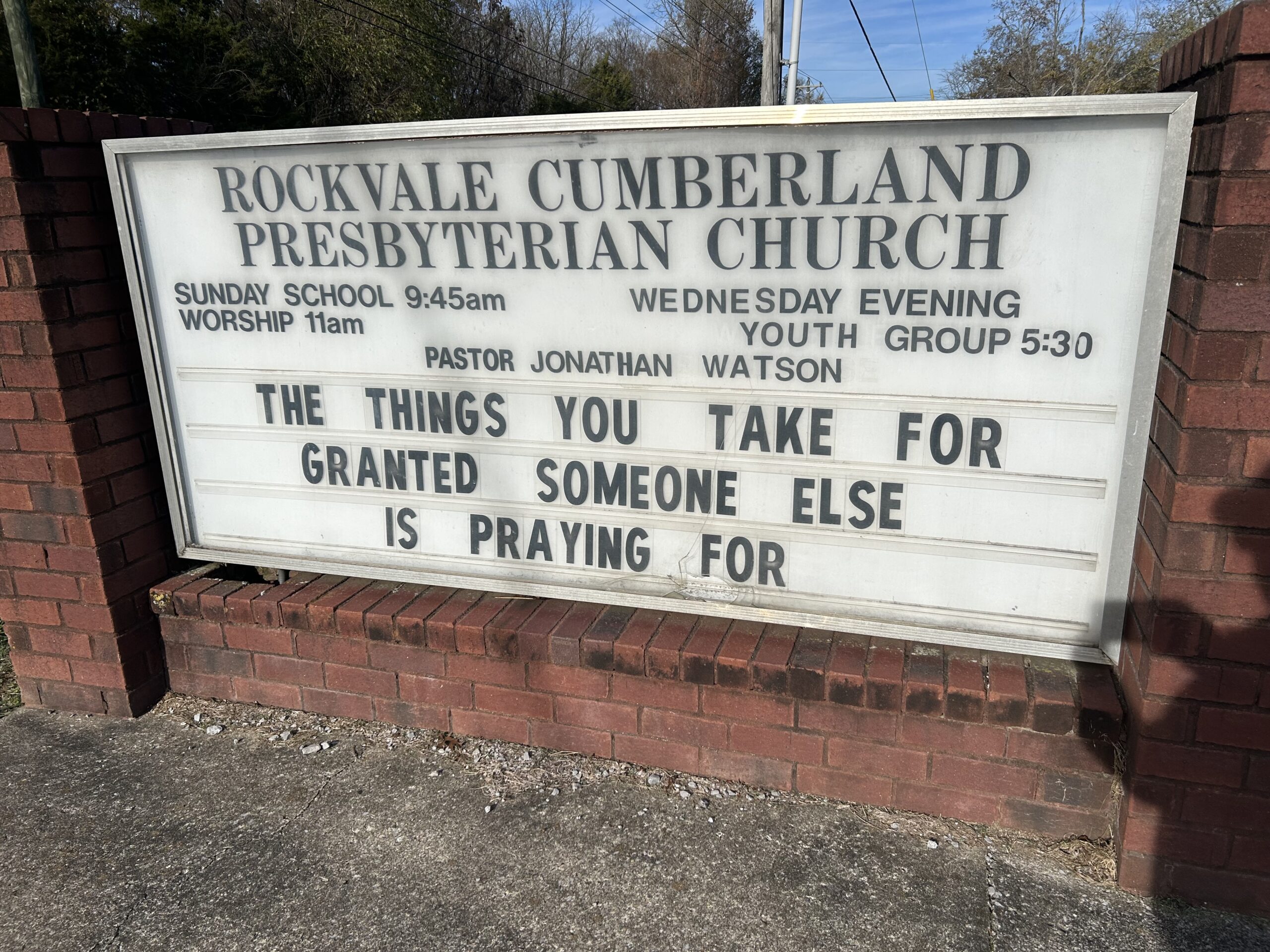 Church Sign Sermon